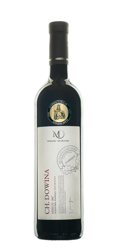 Merlot 2017 pozdní sběr, nefiltrováno, barrique