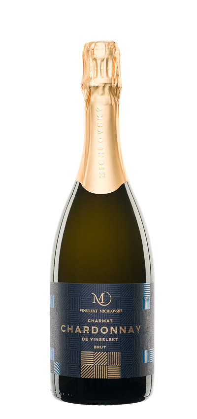 Charmat Chardonnay, jakostní šumivé víno, brut