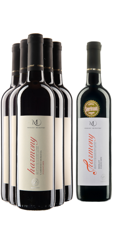 Sada 5+1 ZDARMA, červené víno HARMONY