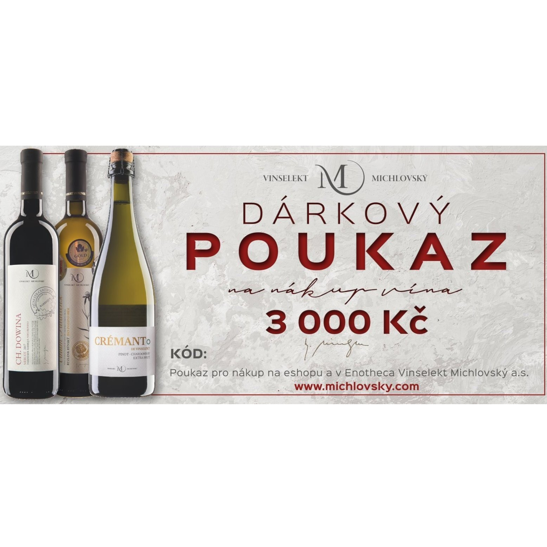 Dárkový poukaz 3000